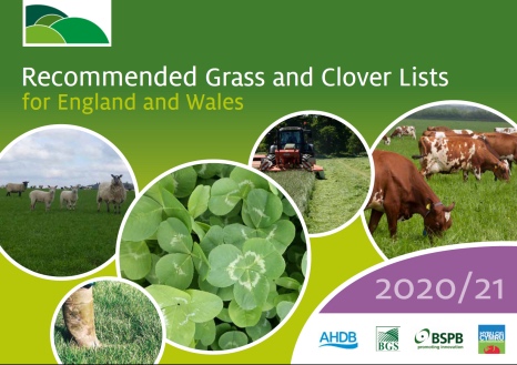 New Recommended Grass and Clover Lists